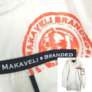 Makaveli Branded Y2K Full Zip Windbreaker Jacket Oversized Hood Tupac Graphic